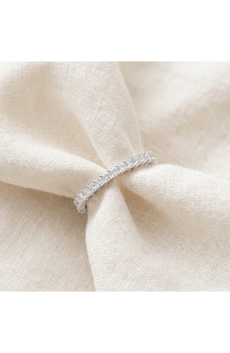 Bliss Diamond 1Ct Princess Cut Diamond Eternity Stackable Wedding Ring 14k Gold Lab Grown, Alternate, color, 14K White Gold