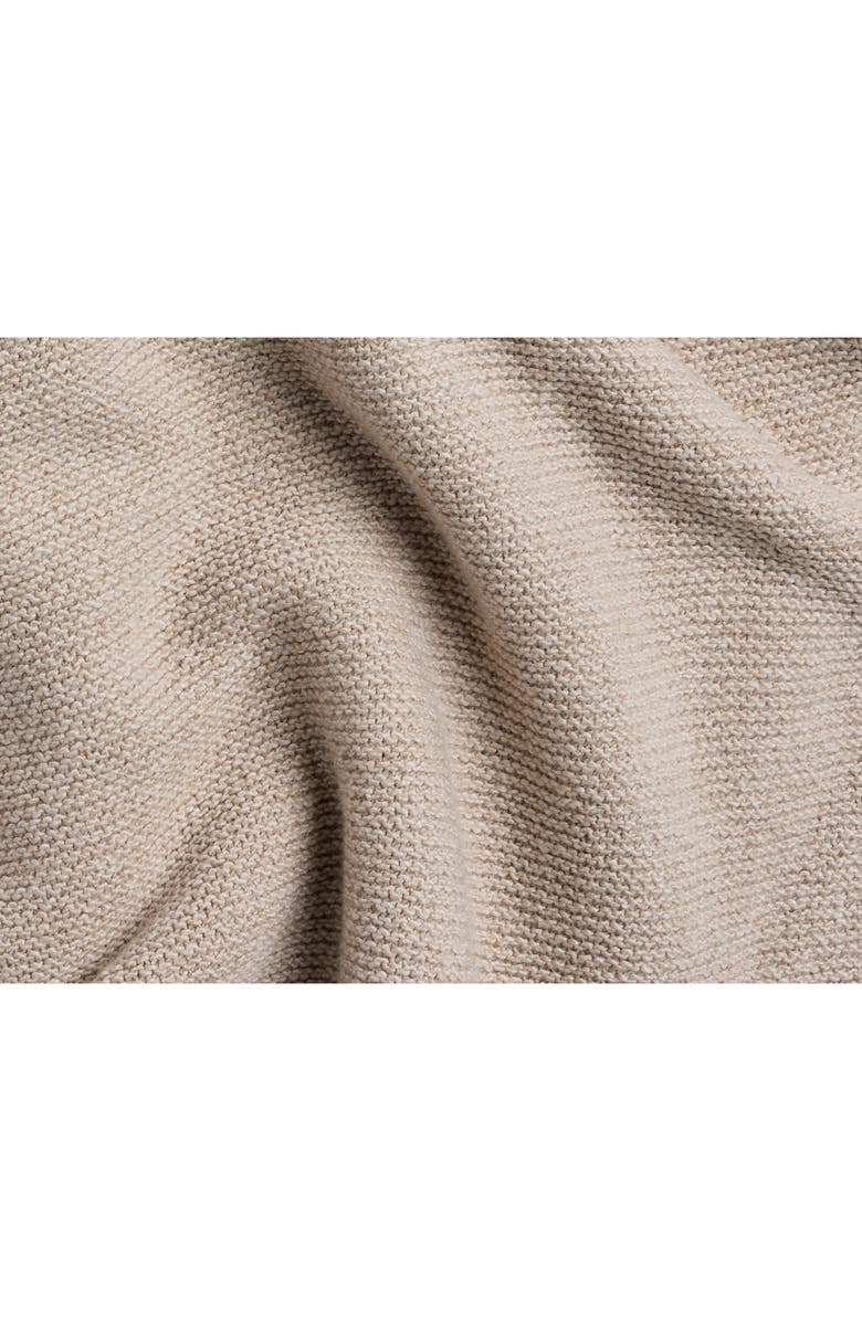 Parachute Soft Spun Cotton Blend Knit Throw Blanket, Alternate, color, Natural