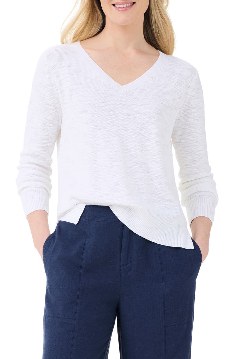 NIC+ZOE Breezy Open Stitch Sweater, Main, color, 