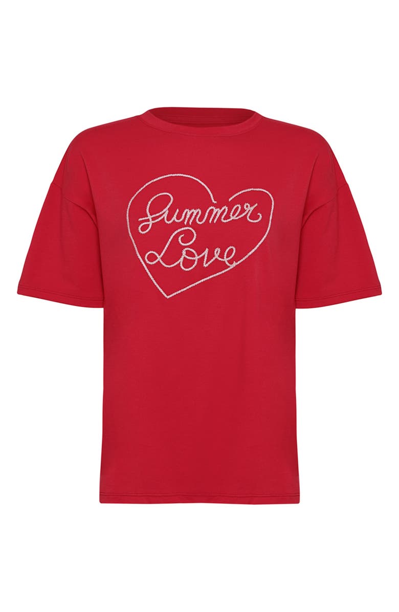 Maaji Summer Love Graphic Cover-Up T-shirt, Alternate, color, Red