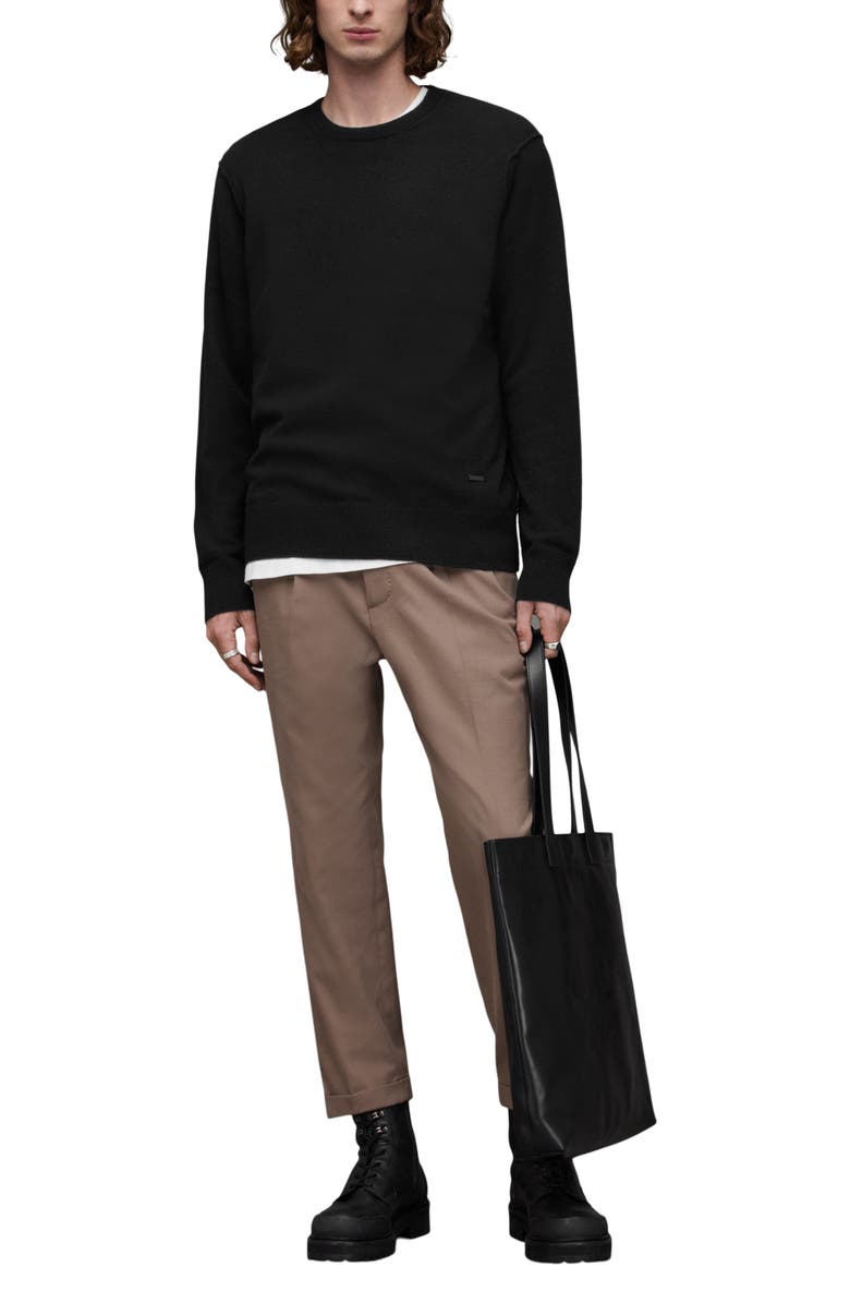 AllSaints Finn Cashmere & Wool Crewneck Sweater, Alternate, color, 