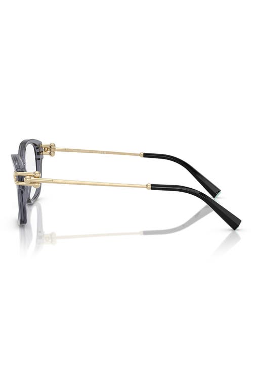 Tiffany & Co . Universal Fit 53mm Rectangular Optical Glasses In Gray