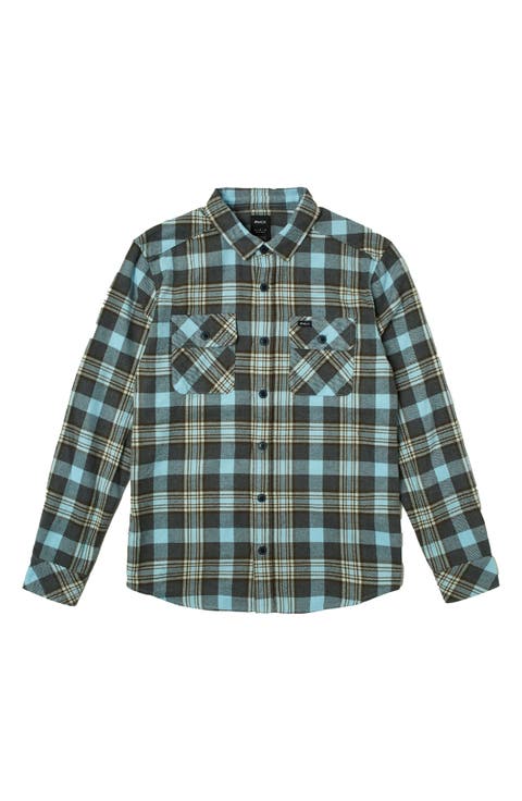 Kids' That'll Work Plaid Flannel Button-Up Shirt (Big Kid)
