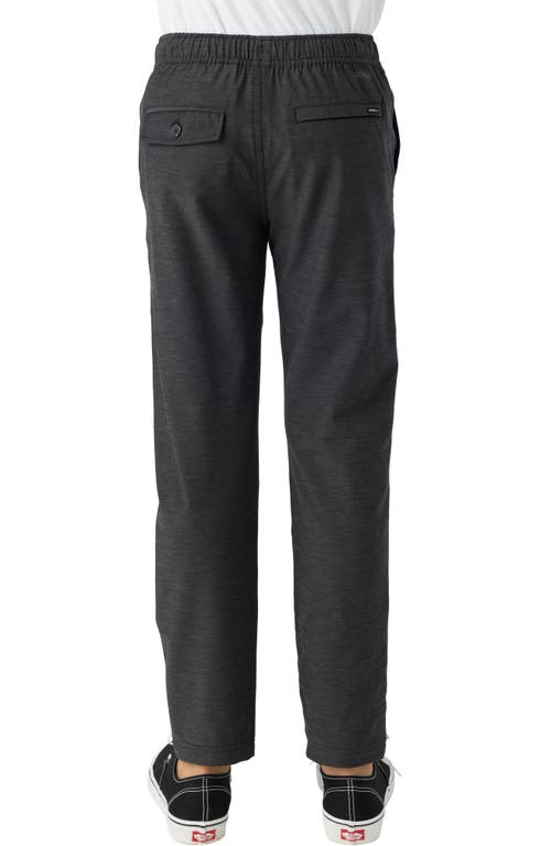 O'neill Kids' Venture Water Repellent Elastic Waist Pants In Black