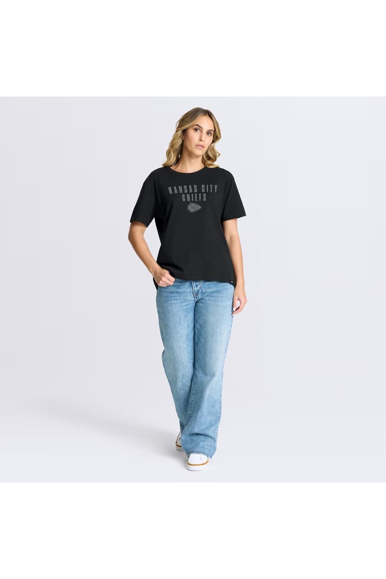 Women's Fanatics Black Kansas City Chiefs Blackout Kneel Down Legacy T-Shirt, Alternate, color, Black