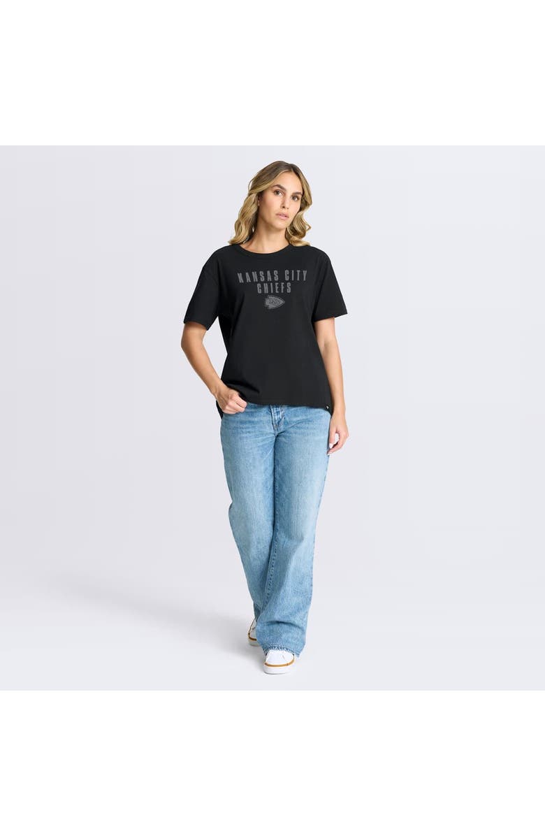 FANATICS Women's Fanatics Black Kansas City Chiefs Blackout Kneel Down Legacy T-Shirt, Alternate, color, Black