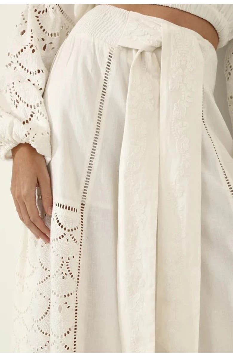 GUADALUPE DESIGN Regina Pants, Alternate, color, White