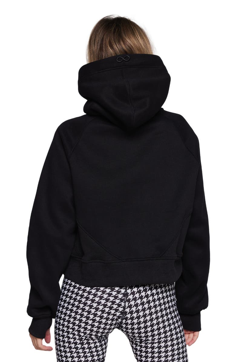 Rebody Active Effortless Fleece Full Zip Hoodie, Alternate, color, Black