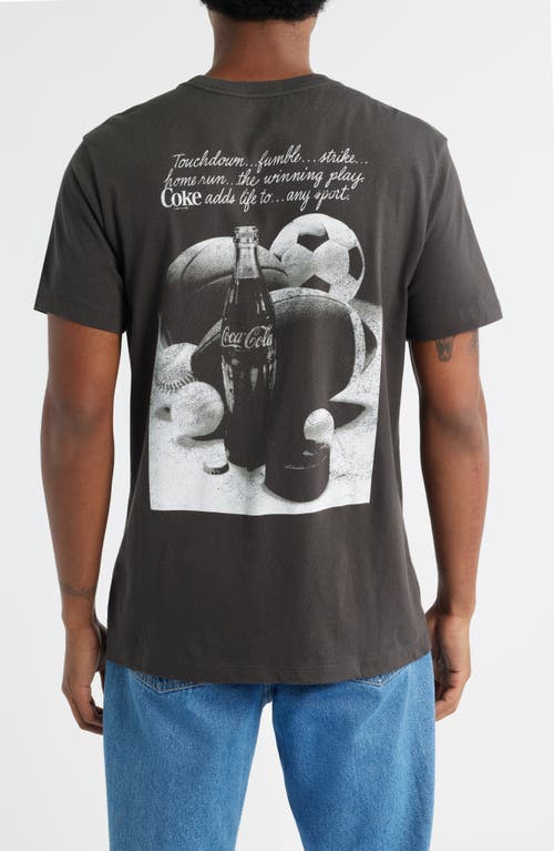 The Forecast Agency Coca Cola Sports Cotton Graphic T-shirt In Black