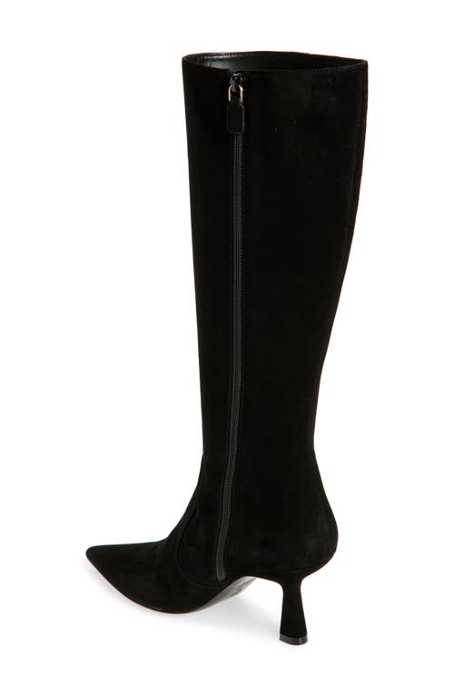 Stuart Weitzman Stuart Supersculpt Zip Boot 75 In Black