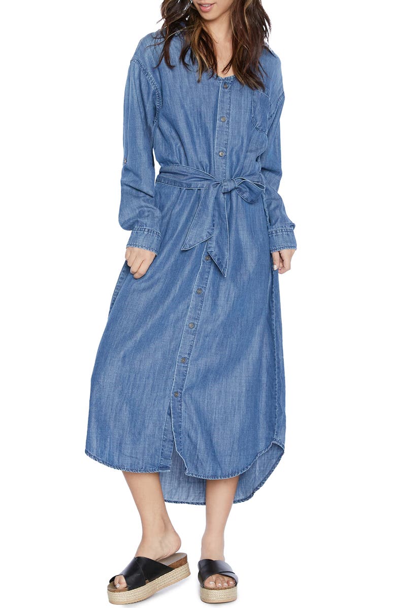 Wash Lab Denim Jax Denim Shirtdress, Main, color,