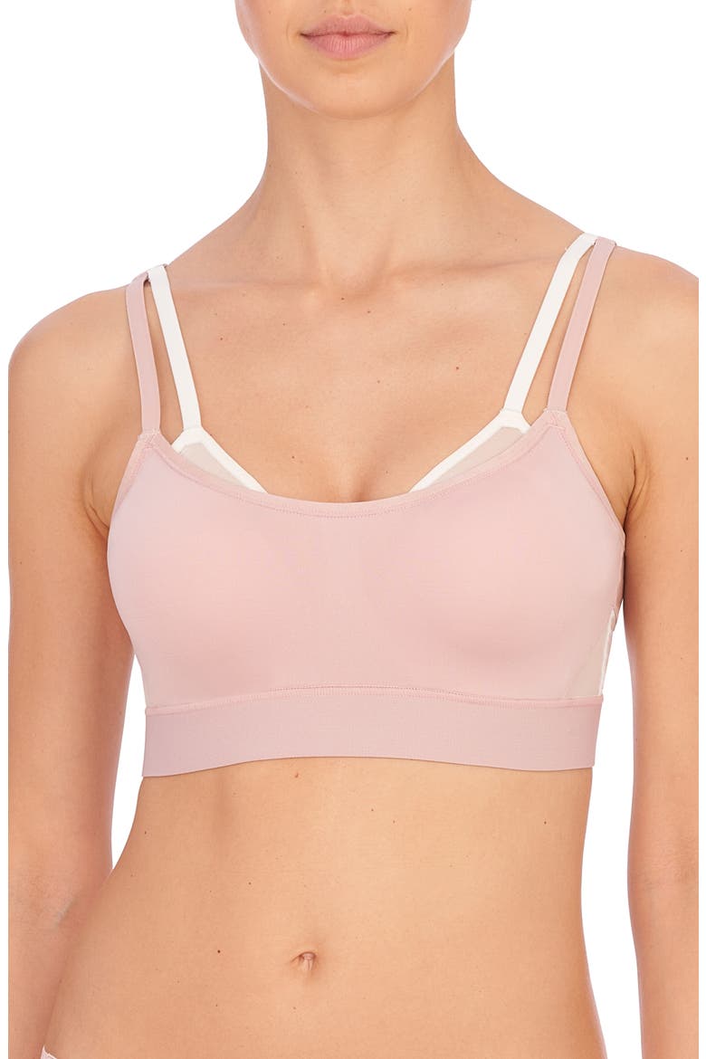 Gravity Contour Underwire Sports Bra, Main, color, ROSE BEIGE/ WARM WHITE