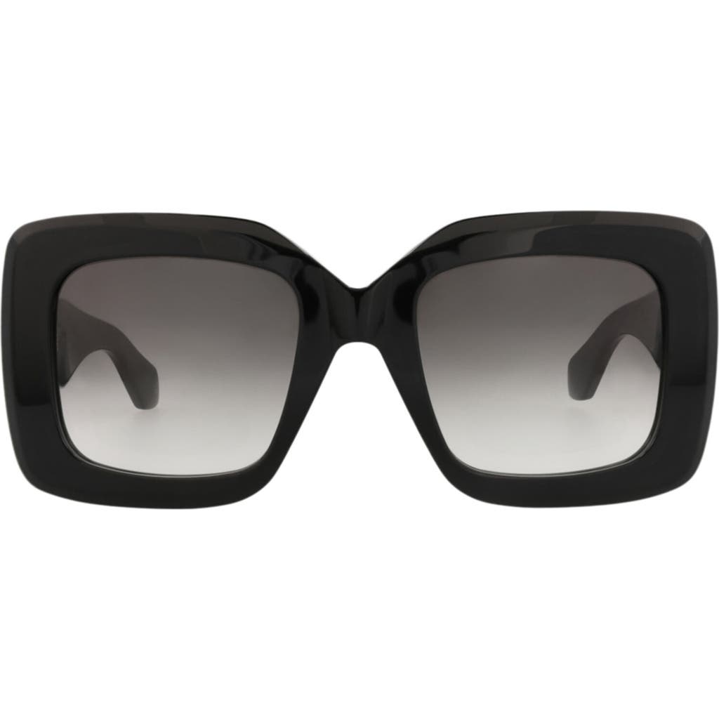 Alaïa 52mm Ombré Square Sunglasses In Black