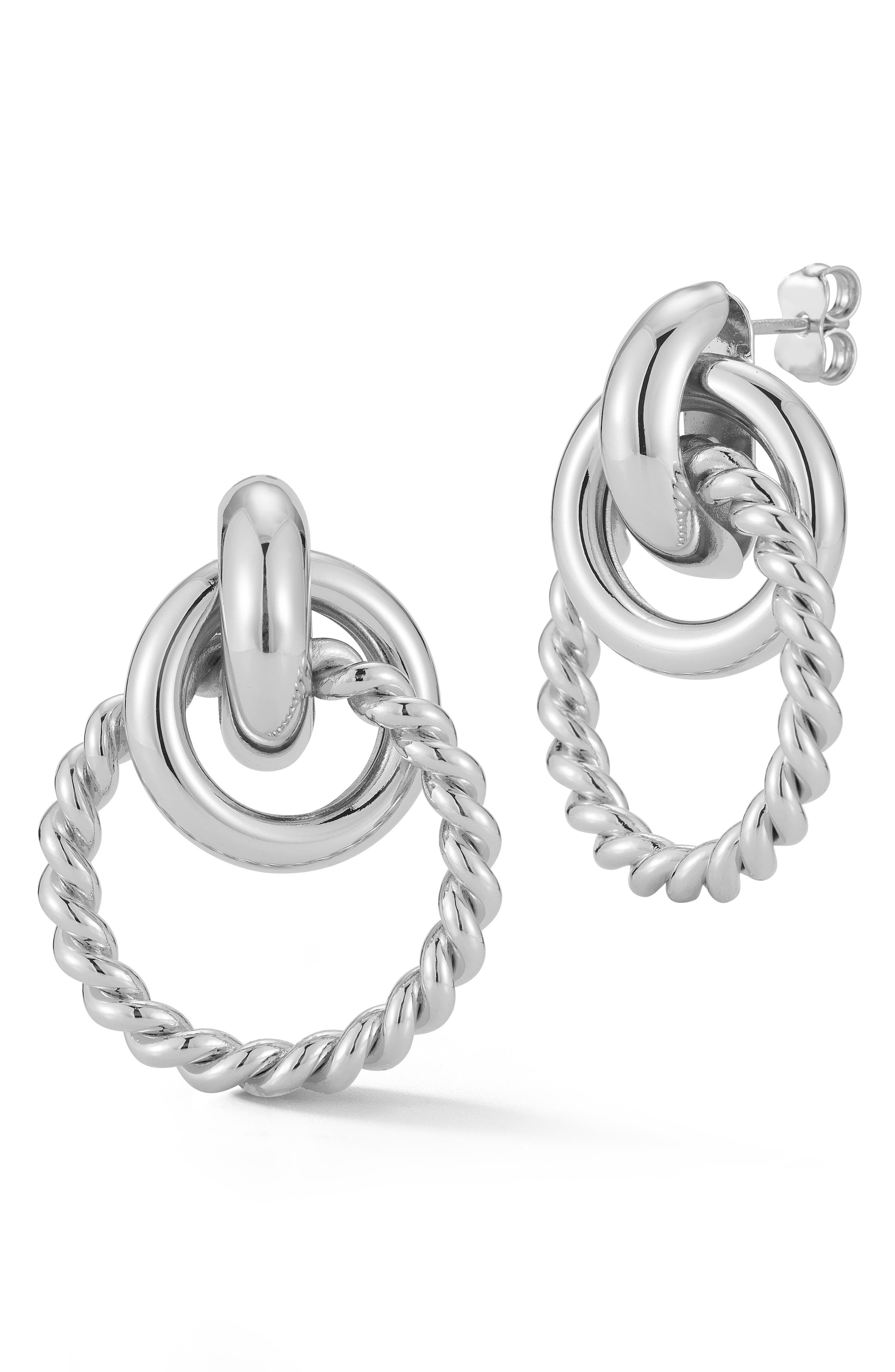 CHLOE AND MADISON Statement Hoop Earrings