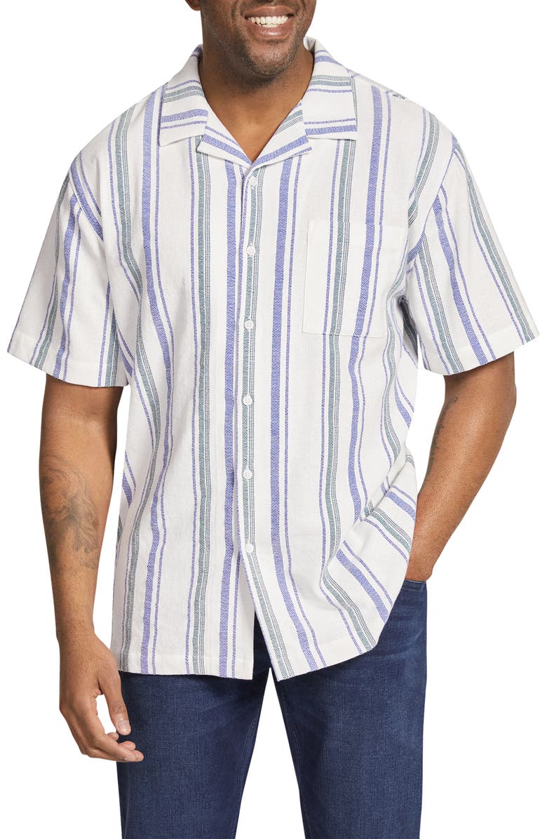 Johnny Bigg Cooper Stripe Camp Shirt, Main, color, 