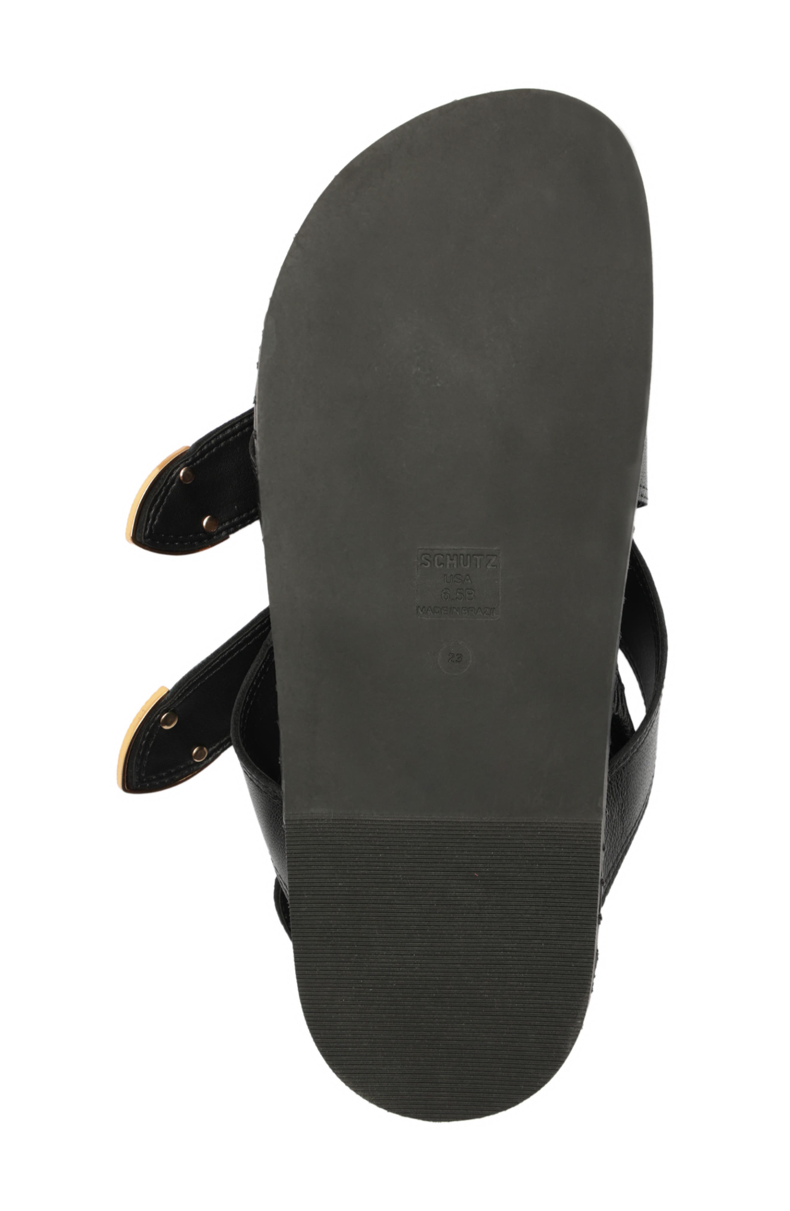 Schutz Patsy Strappy Sandal, Alternate, color, Black