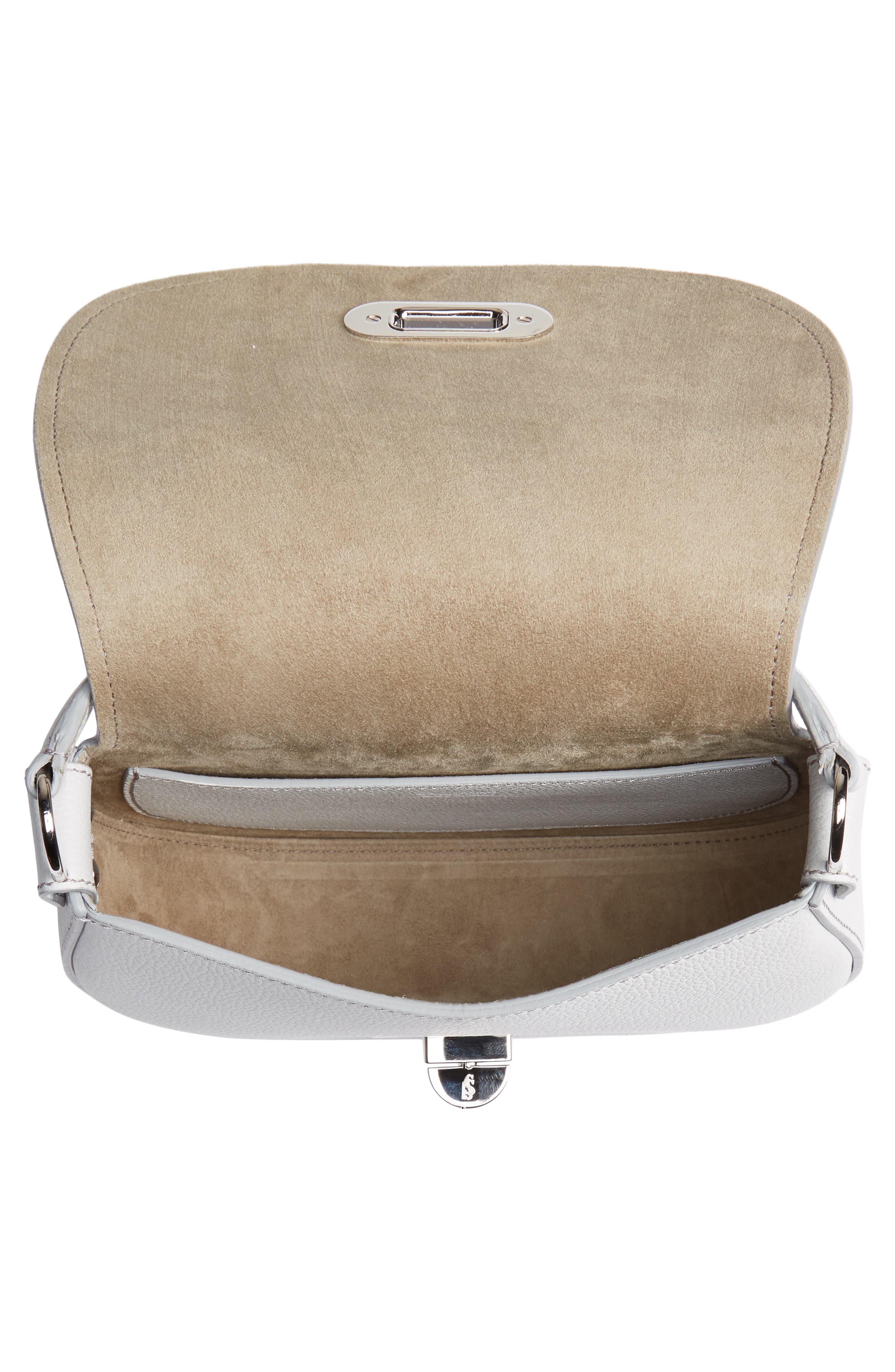 Serapian Milano Mini Luna Leather Top Handle Bag, Alternate, color, 