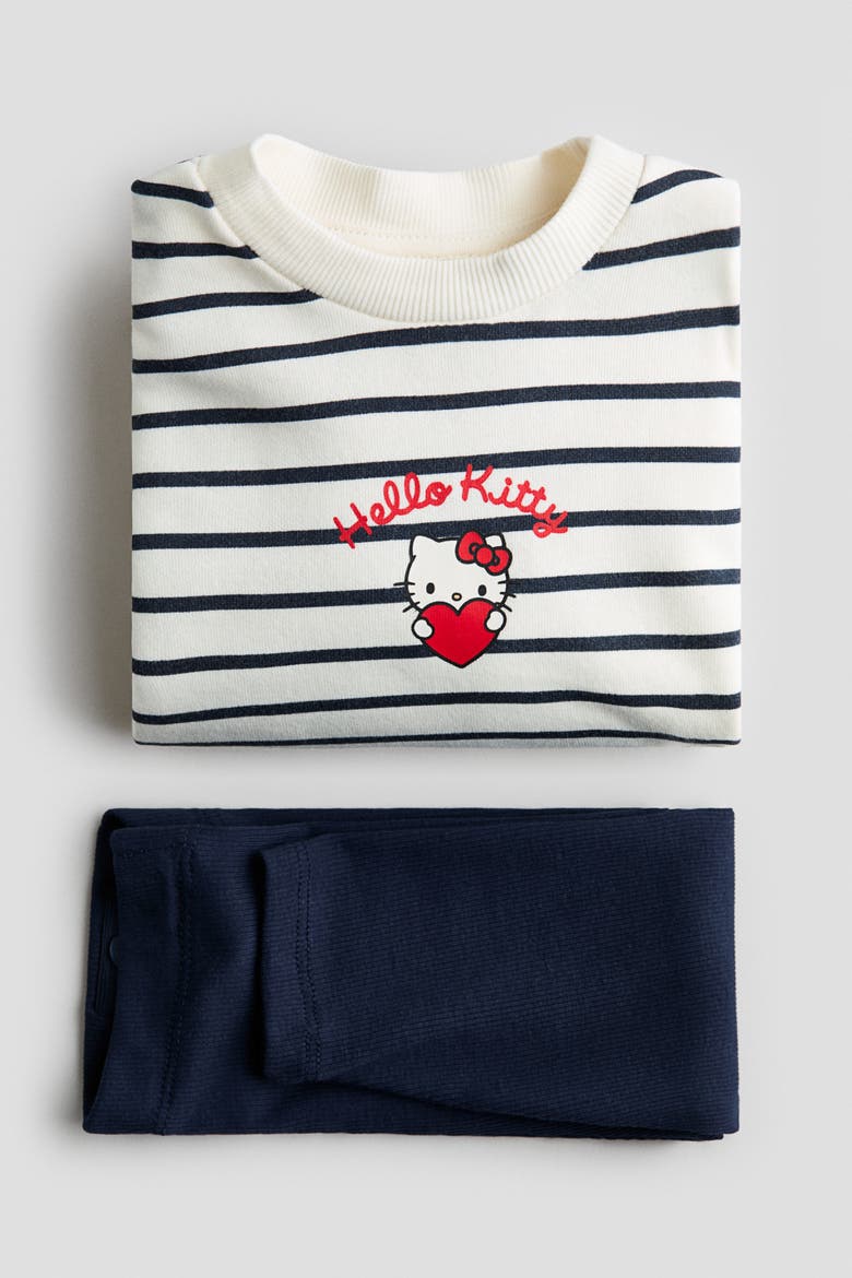 2-piece Sweatshirt And Leggings Set, Alternate, color, White/Hello Kitty