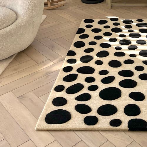 Maison Deux Cheetah Rug In Black