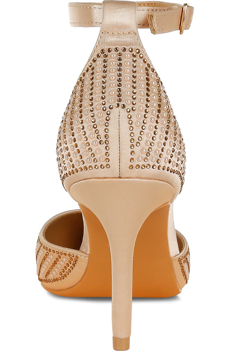 LONDON RAG Wanda Ankle Strap Pump, Alternate, color, Gold