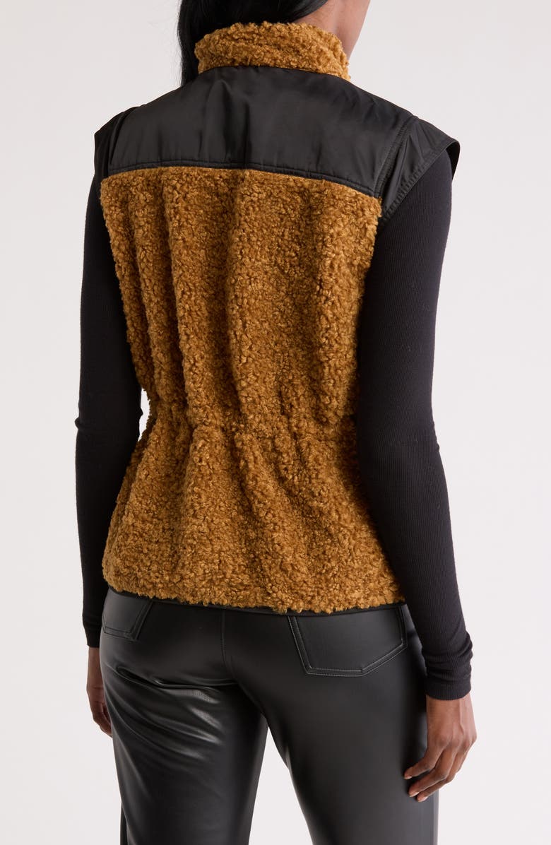 Democracy Faux Fur Trim Vest, Alternate, color, 