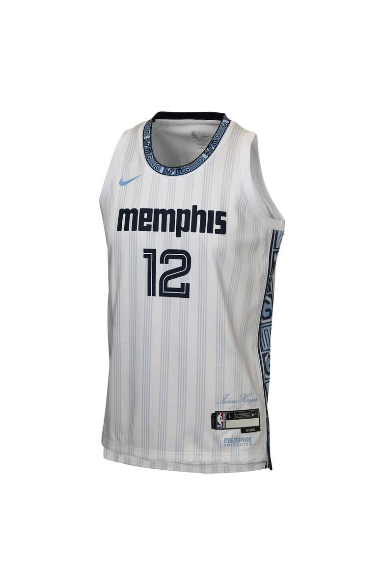 Nike Youth Nike Ja Morant White Memphis Grizzlies 2025/26 City Edition Swingman Jersey, Alternate, color, White