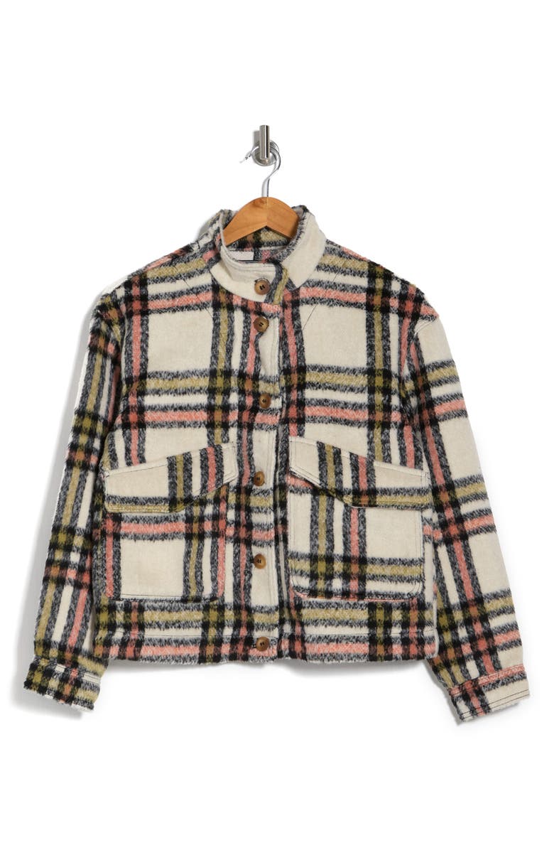 Bagatelle Cozy Brushed Knit Shacket, Alternate, color, 