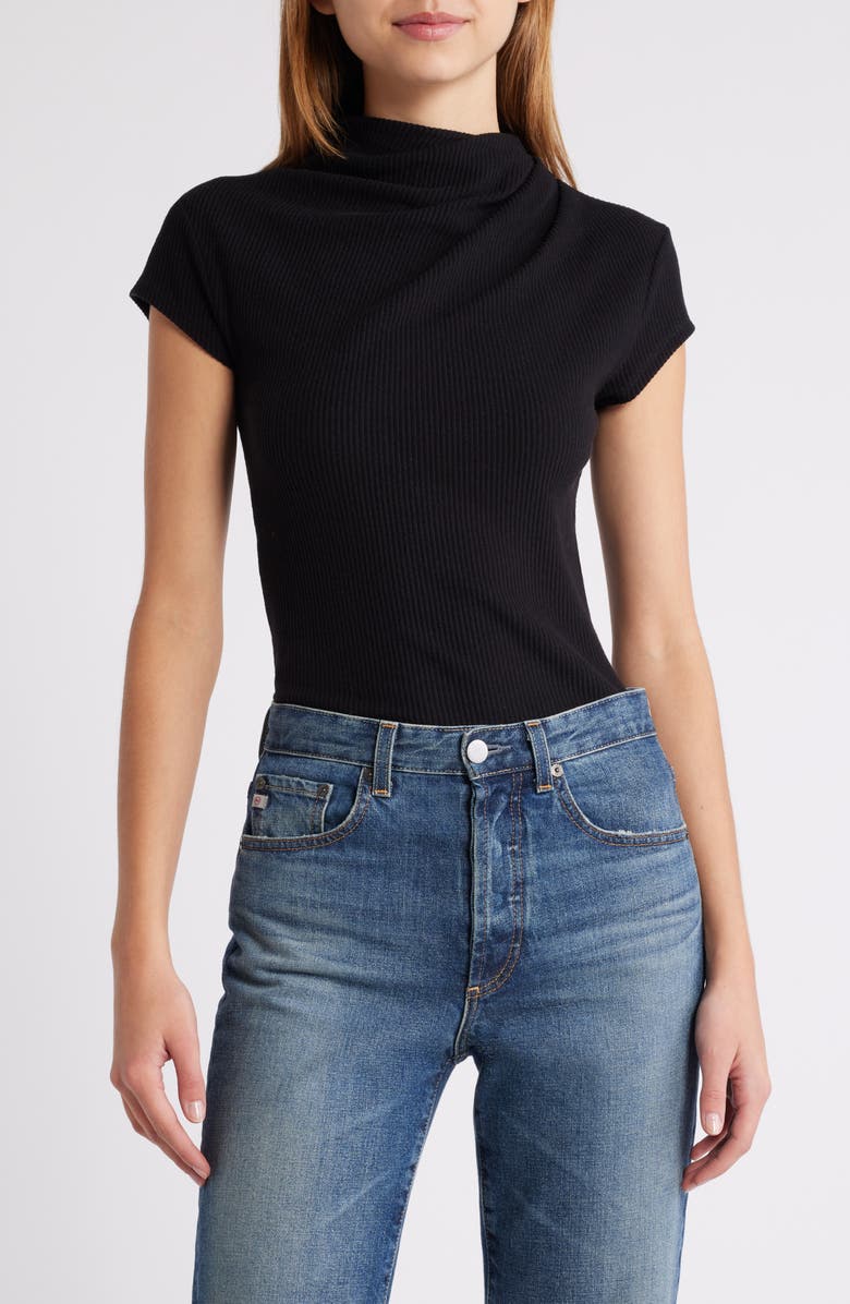 Nation LTD Katie Draped Rib Top, Main, color, 