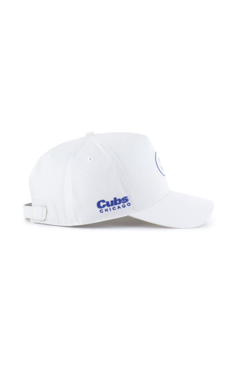 '47 Men's '47 White Chicago Cubs Foundational Pinch Offside Adjustable Hat, Alternate, color, Cream