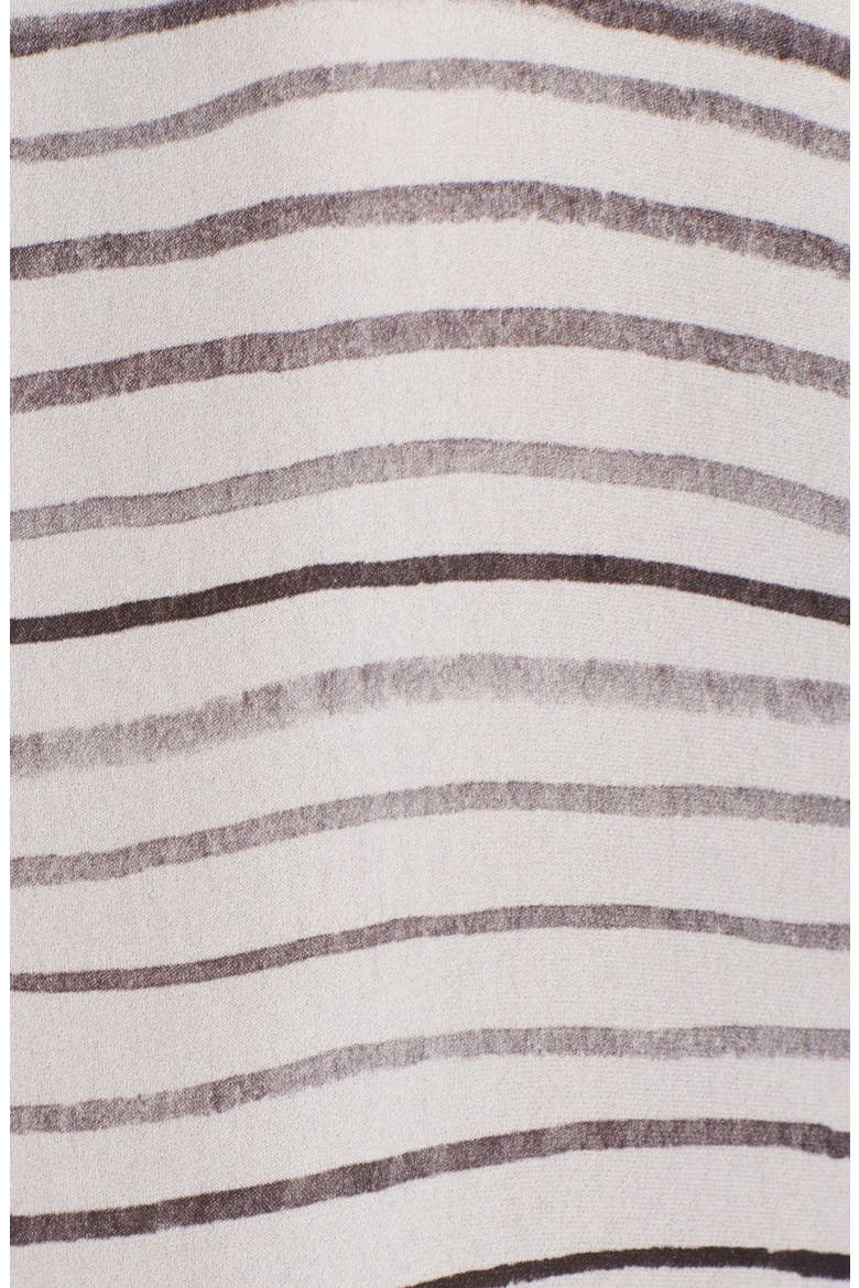 Stripe Silk Blouse, Alternate, color, SWAN/ BLACK