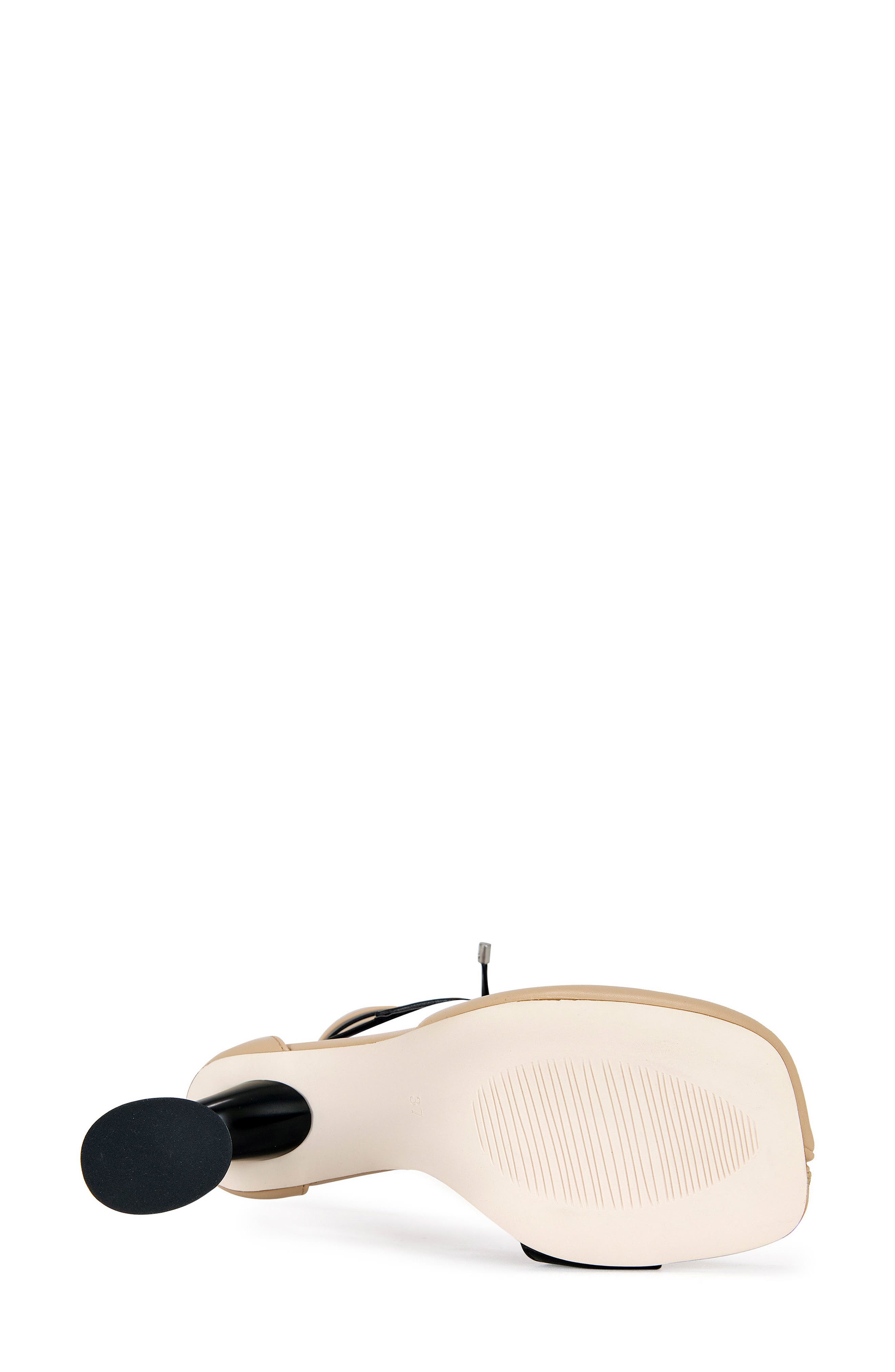 AZALEA WANG Bosendo Ankle Wrap Sandal, Alternate, color, Tan