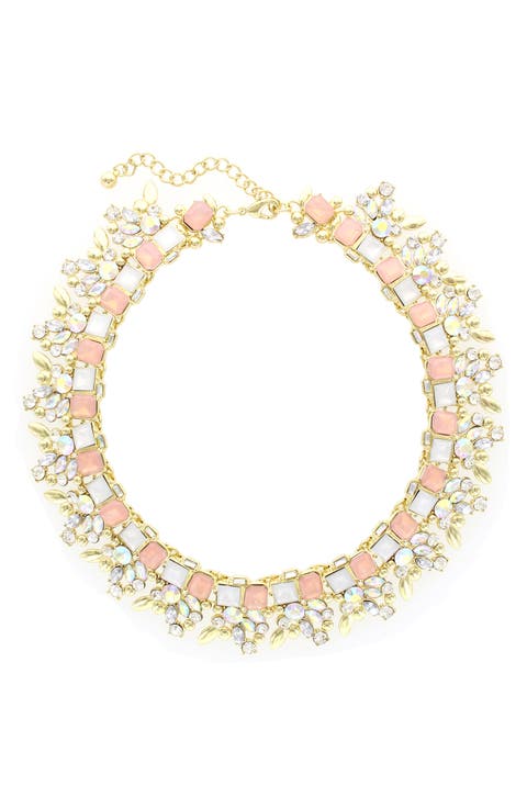 Crystal Cluster Collar Necklace