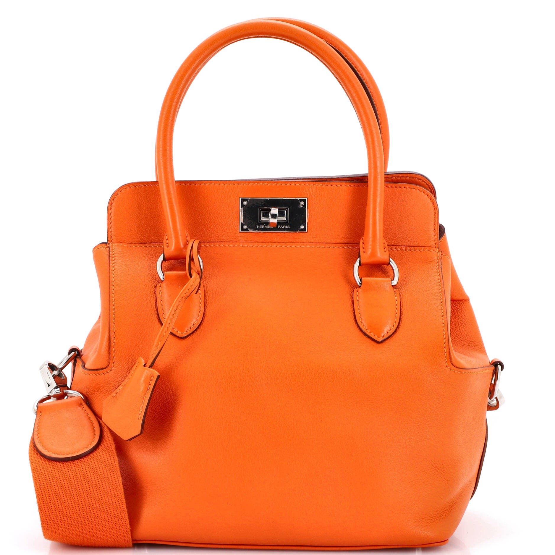 Pre-Owned Hermes Toolbox Bag Swift 20, Main, color, Orange H
