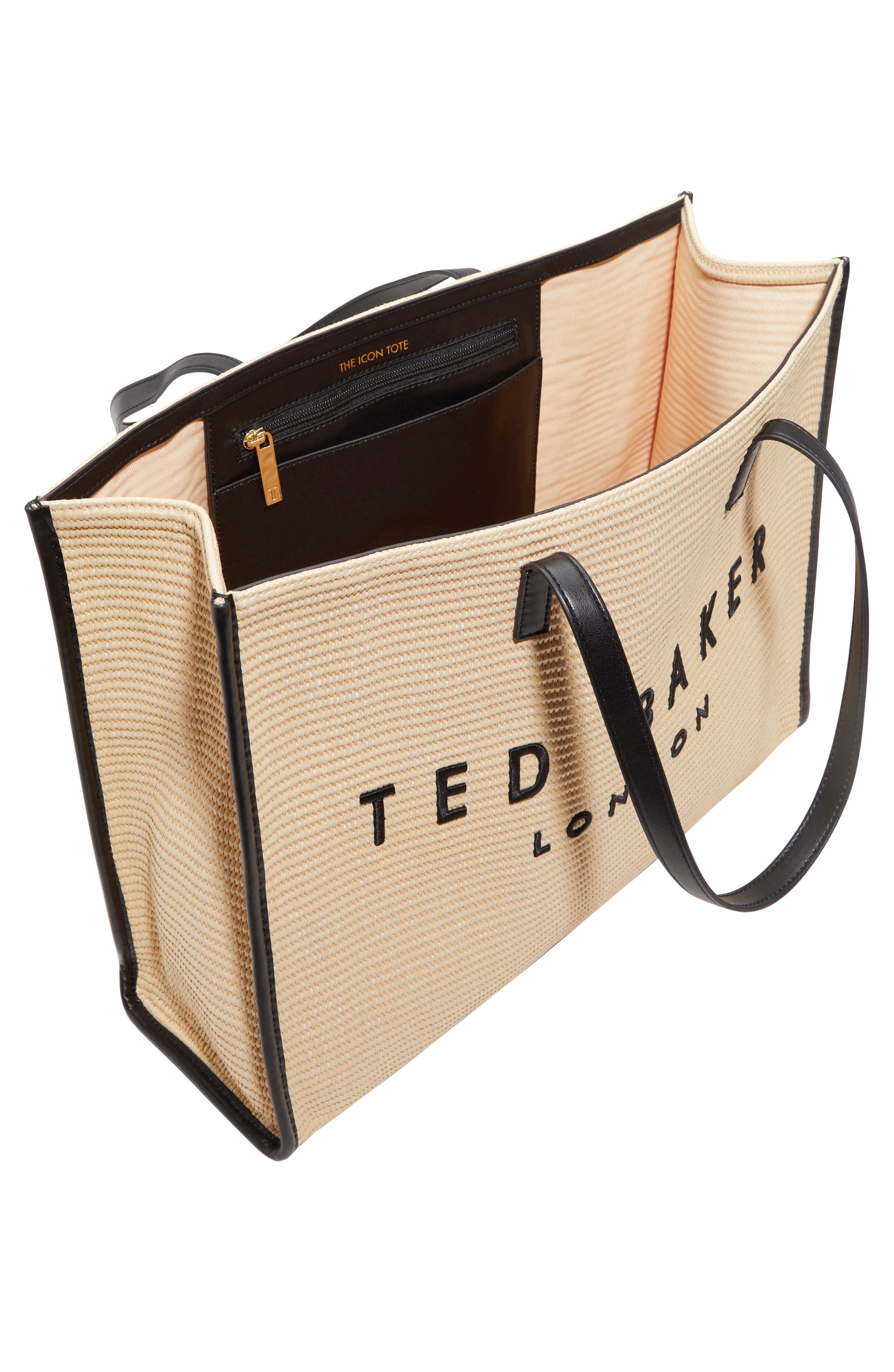 Ted Baker London Palmer Tote, Alternate, color, Natural/Black