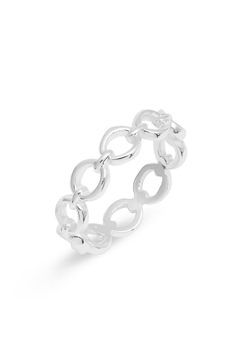Argento Vivo Chain Link Ring, Main, color, SILVER
