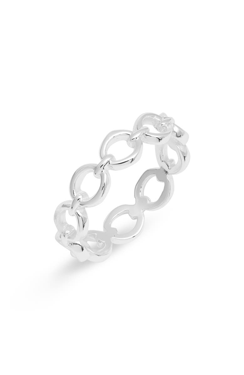 Argento Vivo Sterling Silver Argento Vivo Chain Link Ring, Main, color, 