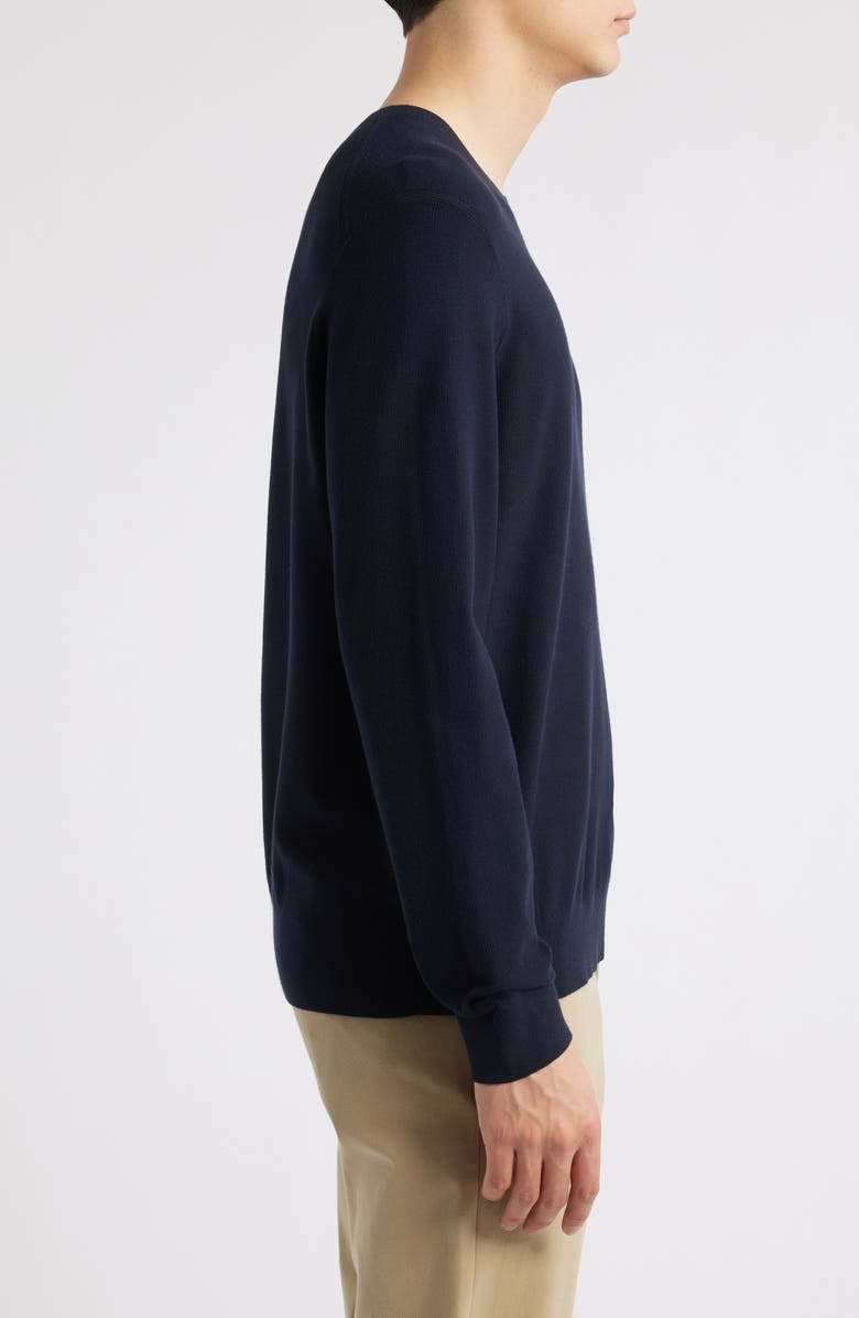 Theory Textured Crewneck Sweater, Alternate, color, Baltic