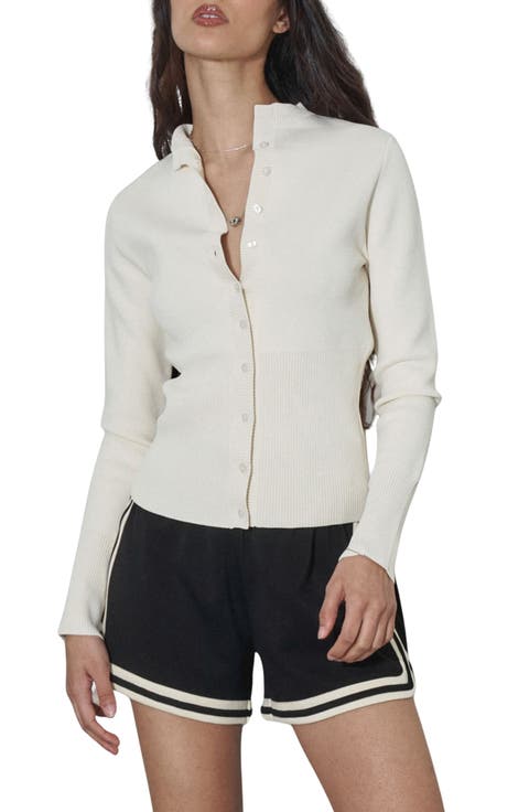 High Rib Waist Cardigan