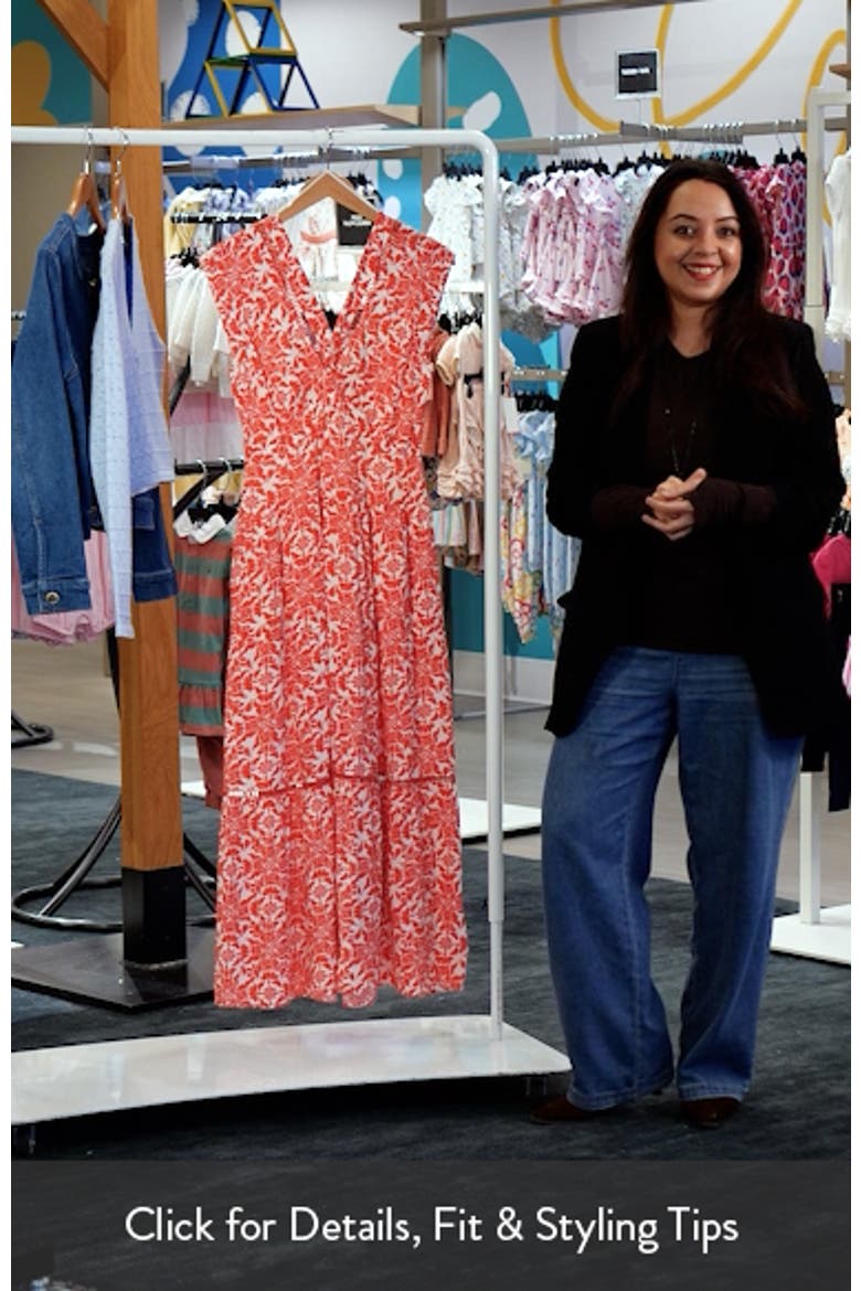 Print Tiered Maxi Dress video