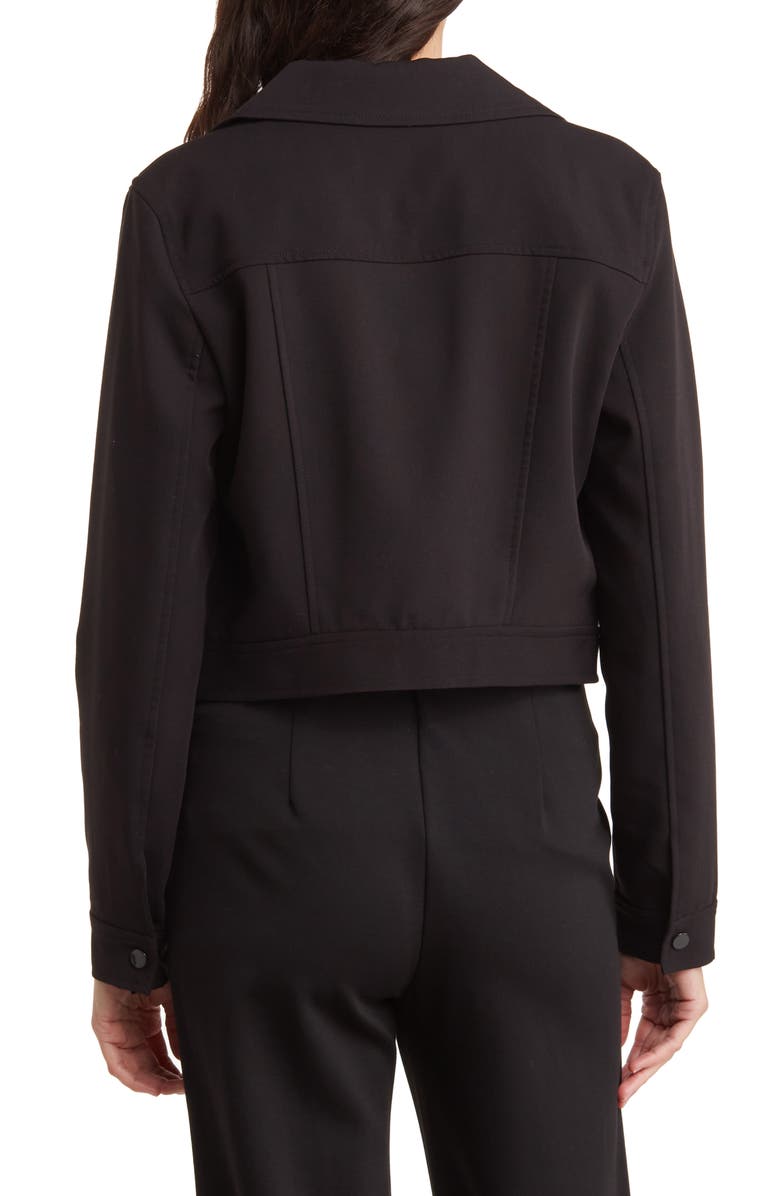 T Tahari Snap Front Crop Jacket, Alternate, color, 