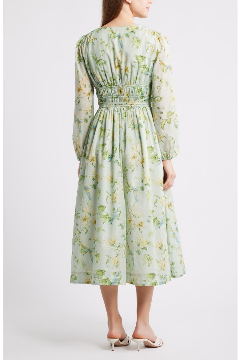 en saison floral print midi dress En Saison Taylorann Midi Dress