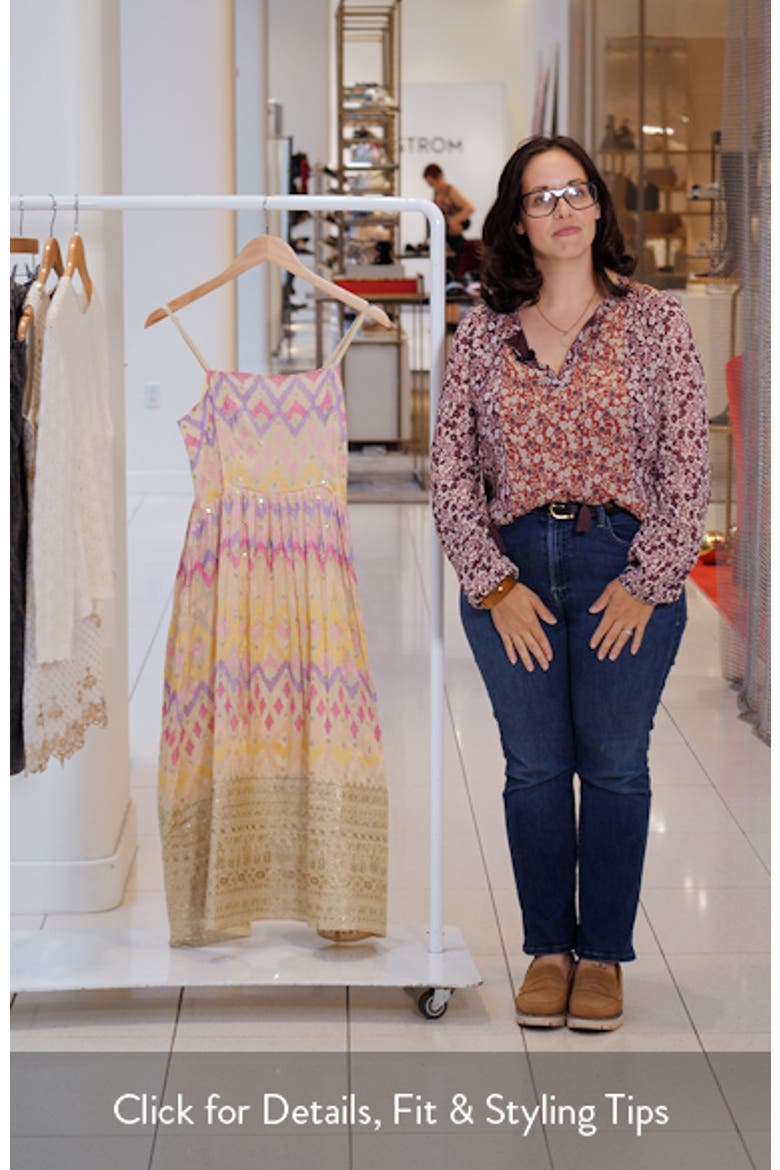Emma Embroidered Fit & Flare Midi Dress video