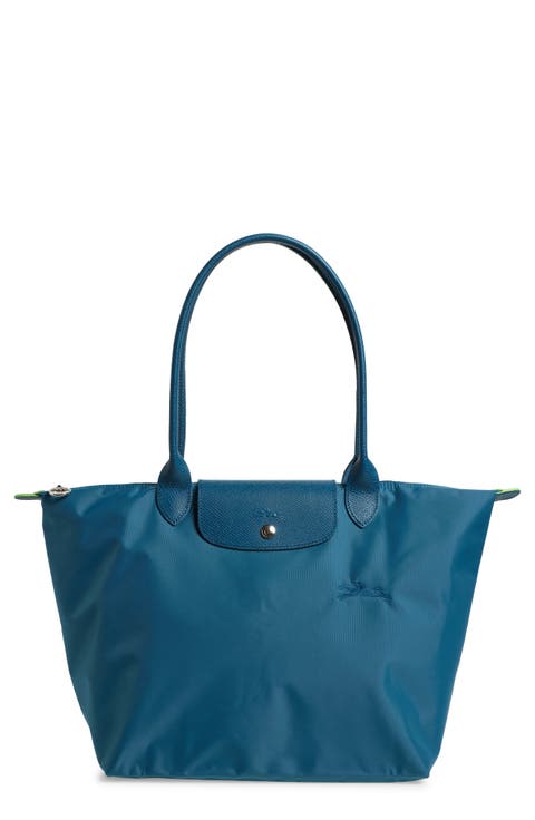Le Pliage Green Recycled Canvas Large Shoulder Tote