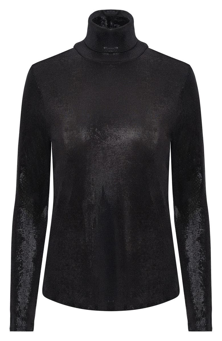 Isaac Mizrahi New York Metallic Turtleneck Sweater, Main, color,