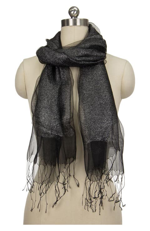 Glitz Shimmer Silk Scarf