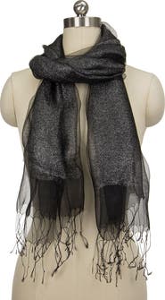 SAACHI Glitz Shimmer Silk Scarf