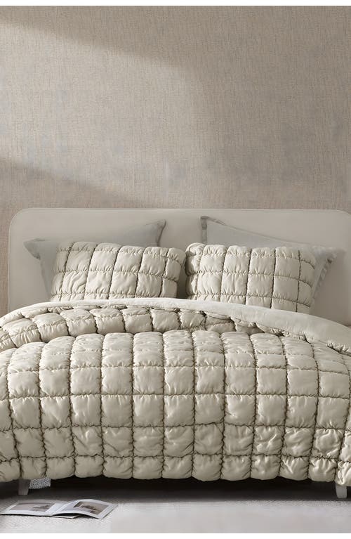 Sunday Citizen Silky Puff Squares Comforter In Neutral