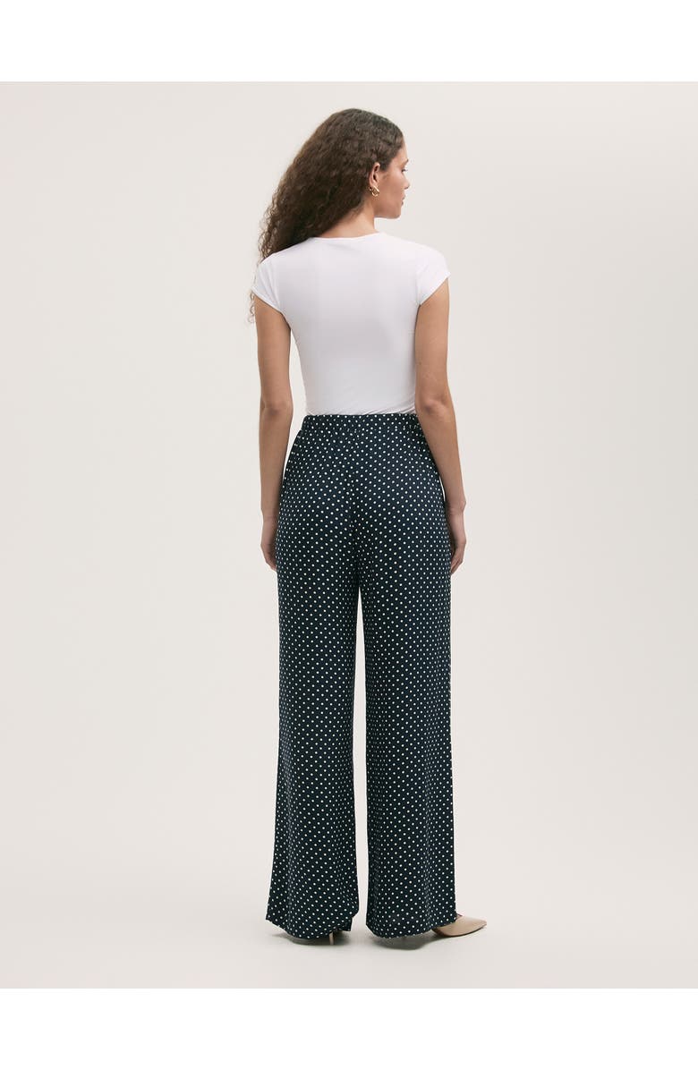 Finery London Nat Viscose Wide Leg Trousers, Alternate, color, Navy Spot