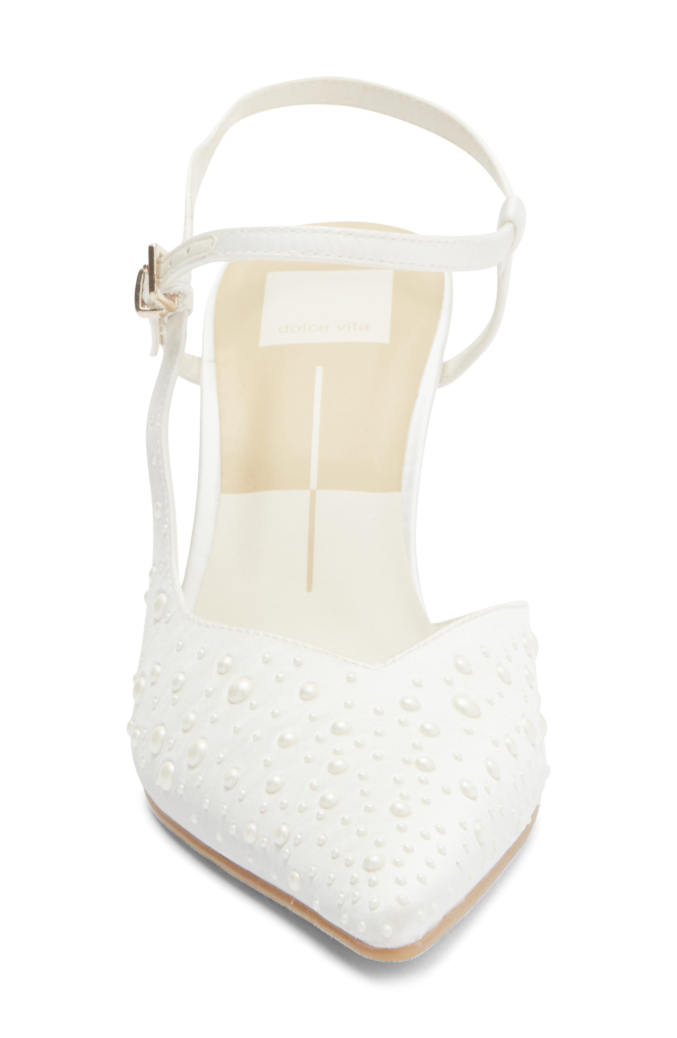 Dolce Vita Karly Embellished Pump, Alternate, color, White Crystal Satin