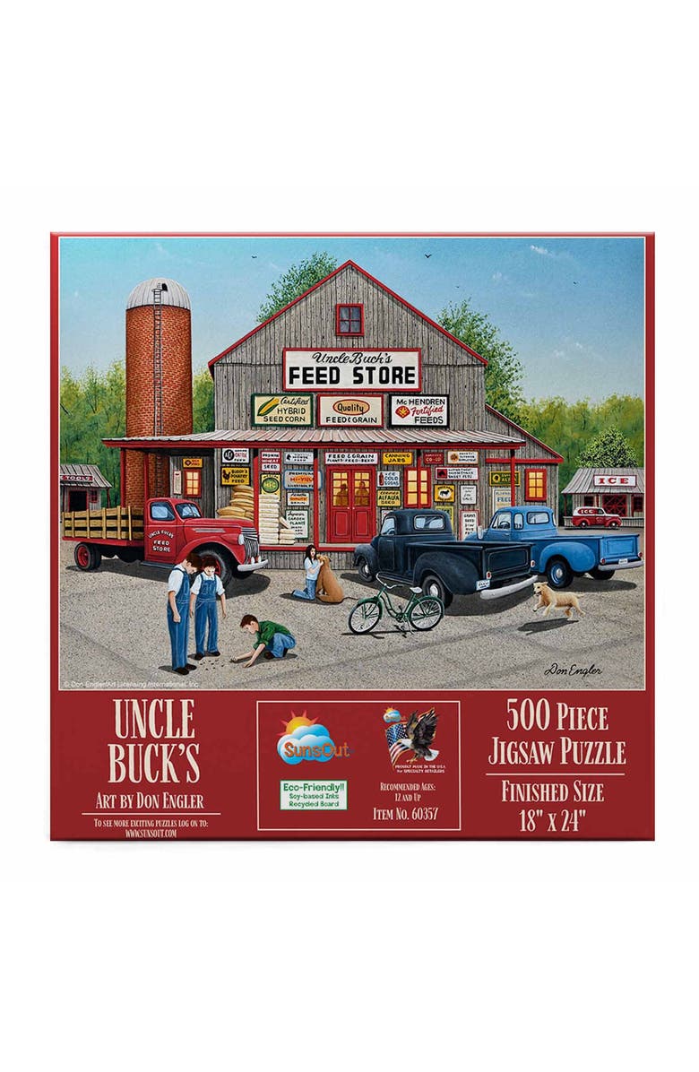 Sunsout Uncle Buck's 500 piece Jigsaw Puzzle for Adults, Alternate, color, Multicolor